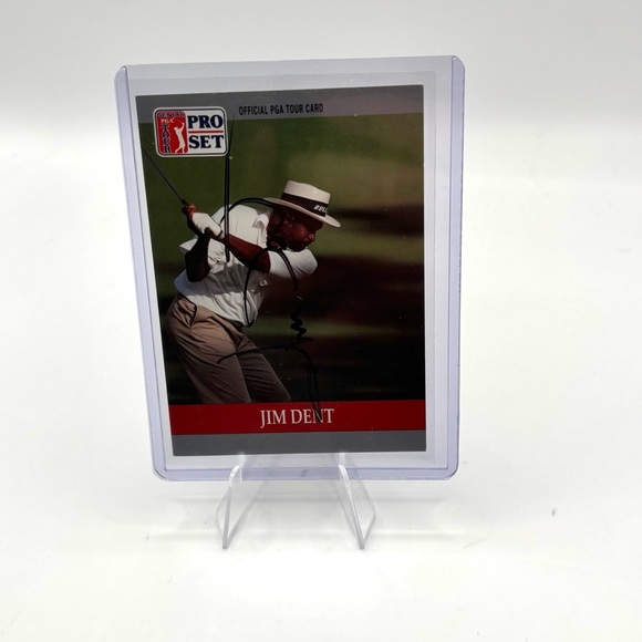 1990 PGA Pro Set Jim Dent #84, In Person Autographed Golf Card. - Picture 1 of 2